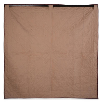 Hand made Hand quilted Throw Quilt, Table Toppers 44"x44"  primitive Broken star patchwork Cotton quilt by Home Heart brands (Made in India)