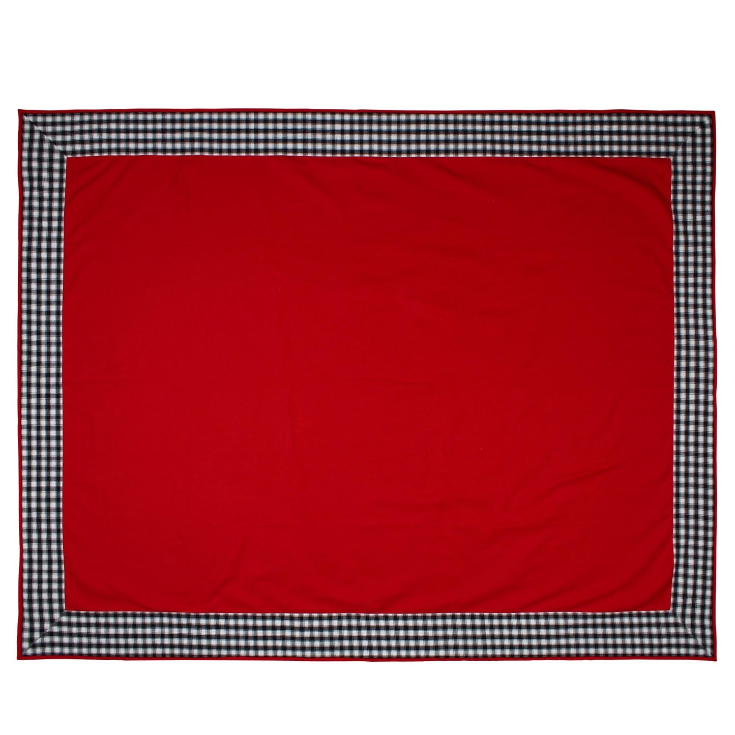 Table Cloth Red Cotton 10oz(310 gsm) duck Canvas Fabric Dining Tablecover for Decoration Machine Washable Made in India by Home Heart Brands