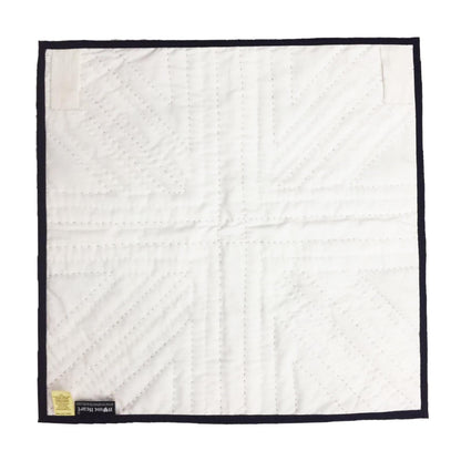 Hand made Hand quilted Wallhanging Quilt, small quilt, placemat 20"x20" Union jack flag calico fabric by Home Heart brands (Made in India)