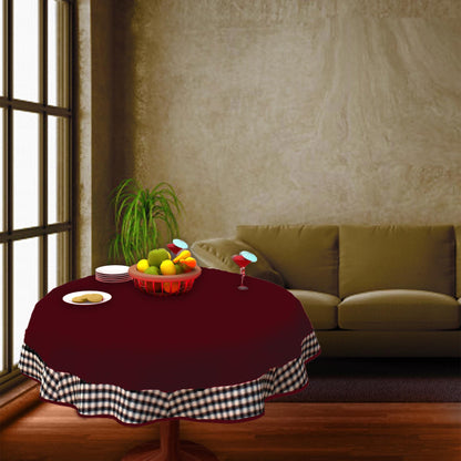 Christmas tree Mat, tabletop mat,dining Table cover Burgundy 10oz(310 gsm) cotton duck fabric Washable Made in India by Home Heart Brands