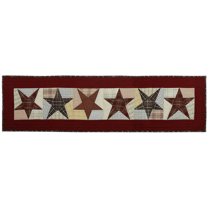 Quilted Table Runner & Toppers patchwork colonial country star primitive plaid by HOME HEART Brands( made in INDIA)