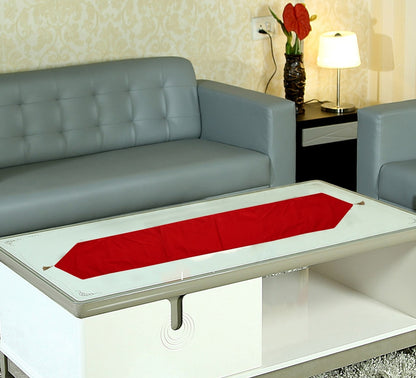 Velvet Table Runner & Toppers Premium red velvet fabric double layer reversible Decorative by Home Heart Brands(made in India)