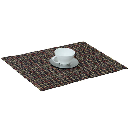 Quilted PLACEMAT multi Country Plaid Country Plaid 14"X19" by HOME HEART Brands/Tablemat