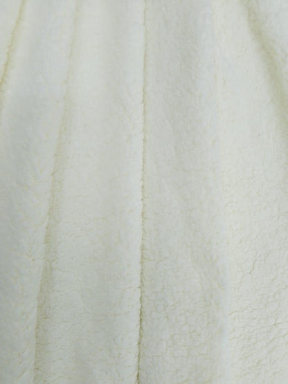Fabric soft Ivory Plush Sherpa upholstery Plush Fabric  choose your yard in cut collection 97 inch wide by HOME HEART Brands (Made in India)