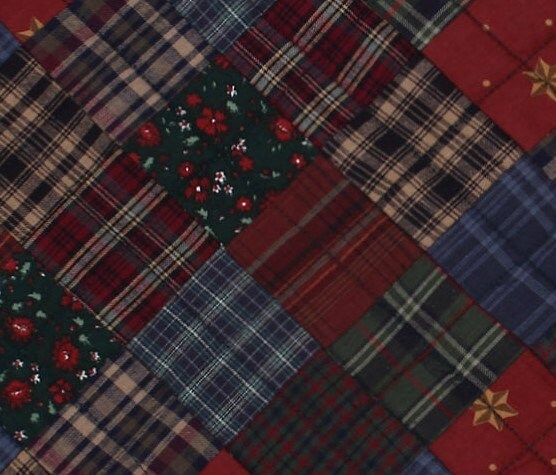 Quilted Table Runner & Toppers Patchwork country mix plaid print lincoln style by HOME HEART Brands(Made in India)