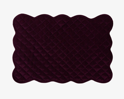 Dupioni Silk purple reversible Quilted Table runner, Trivet, placemat  & Table toppers design by HOME HEART Brands