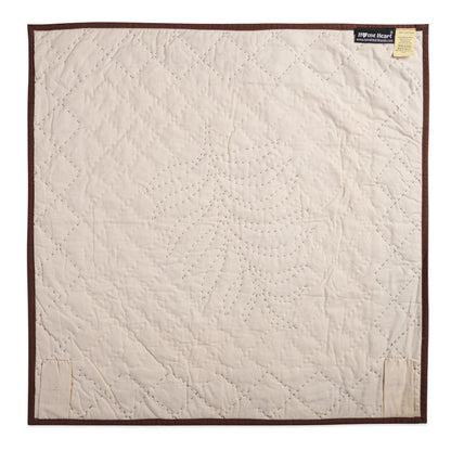 Hand made Hand quilted Wall hanging Quilt, Table Topper 19"x19" swiss cheese plant plaid by Home Heart brands (Made in India)
