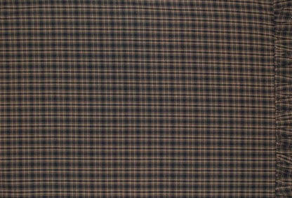 Fabric soft cotton black & tan  plaid home spun Fabric choose your yard in cut collection by HOME HEART Brands (Made in India)