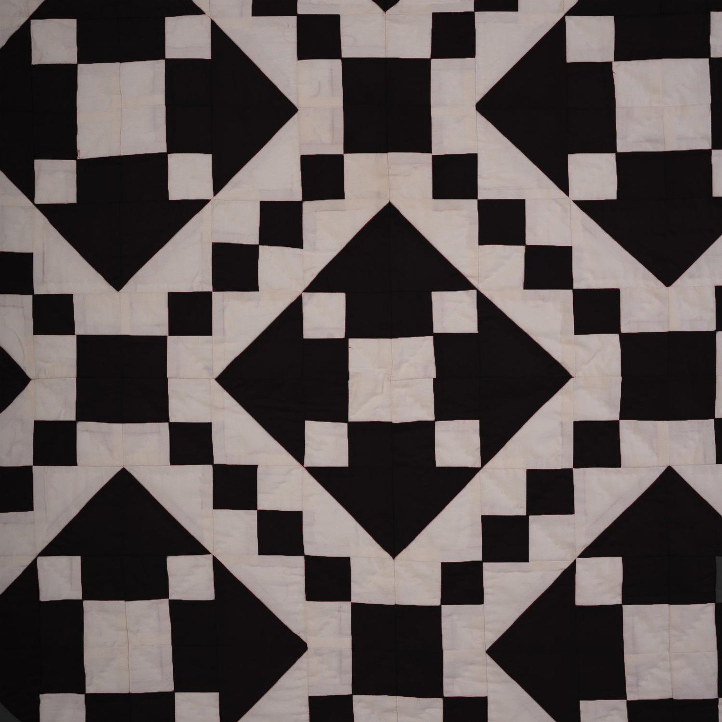 Wall hanging Hand made hand quilted quilt, Throws, Table topper Black Diamond square quilt 100% Cotton Heirloom Quality by HOME HEART Brands