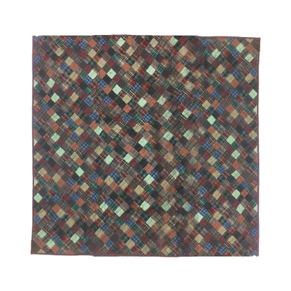 Wall hanging Hand made hand quilted quilt, Throws, Table topper Quilt dazzling square plaid 100% Cotton Quality by HOME HEART Brands