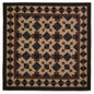 Hand made calico plaid country North Star 44"x44" Cotton Hand Quilted patchwork Wall hanging & Toppers, baby quilt by HOME HEART Brands