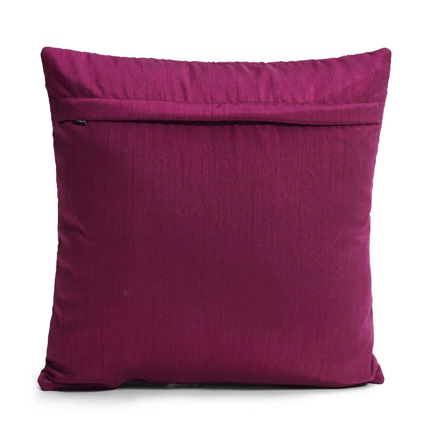 Mulberry Quilted Faux Dupioni Silk Cushion Covers Throw Pillow, Zipper Closure, Accent Pillow  Decorative pillow by HOME HEART Brands