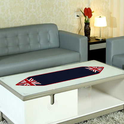 Cotton Table runner & Toppers Premium tapestry cotton fabric blue Union jack flag by Home Heart Brands(Made in India)
