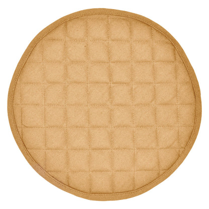 Wedge quilted placemat ,Trivet, pot holder, table mat beige duck cotton reversible by HOME HEART Brands( Made in India)