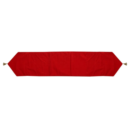 Velvet Table Runner & Toppers Premium red velvet fabric double layer reversible Decorative by Home Heart Brands(made in India)
