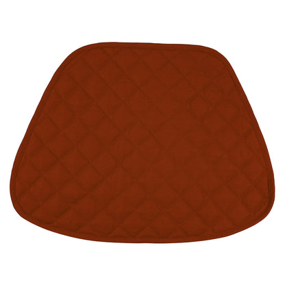 Wedge quilted placemat ,Trivet, pot holder, table mat Burnt orange duck cotton reversible by HOME HEART Brands( Made in India)