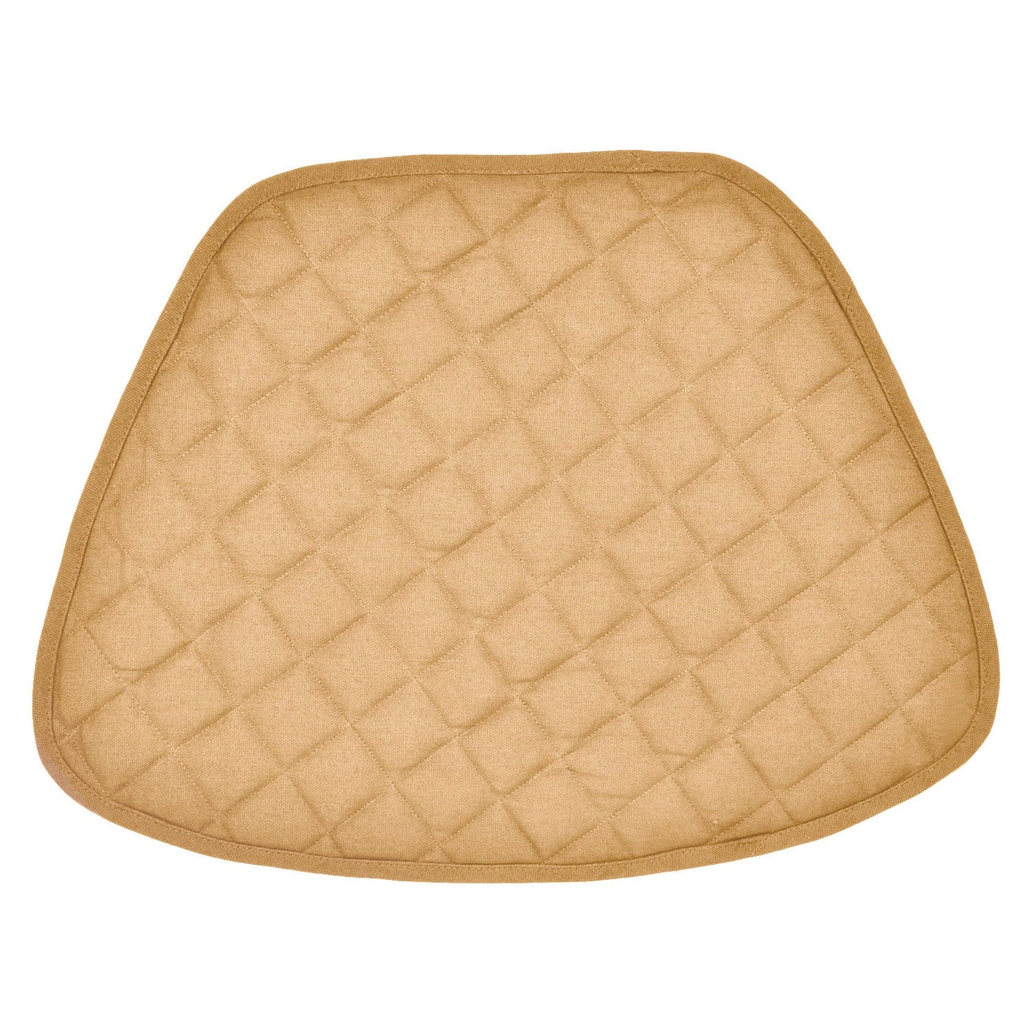 Wedge quilted placemat ,Trivet, pot holder, table mat beige duck cotton reversible by HOME HEART Brands( Made in India)