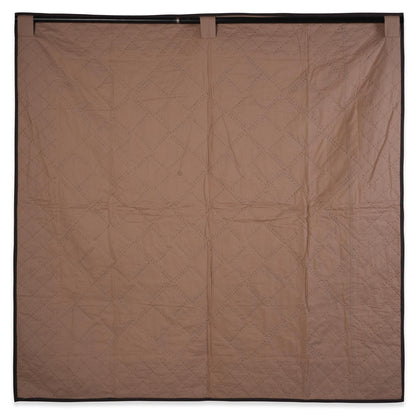 Hand made calico plaid Pinwheel 44"x44" Cotton Hand Quilted patchwork Wall hanging & Toppers, baby quilt by HOME HEART Brands
