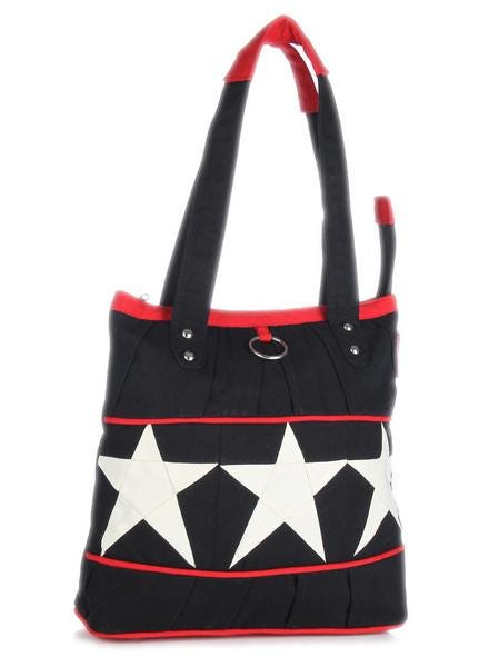 Hand bag American Star duck cotton heavy fabric Tote Bag  Shopping Bag, USA flag Patterned Shopping Bag in two style by HOME HEART Brands