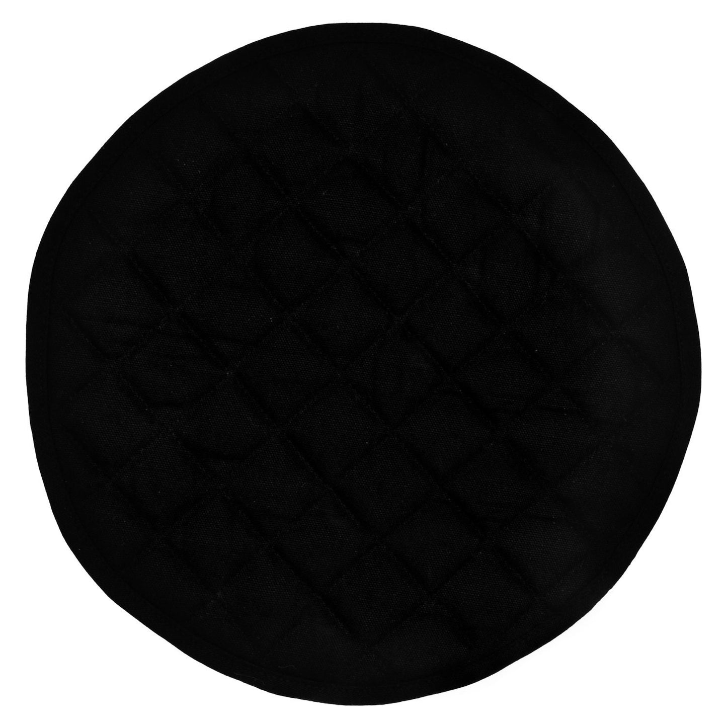 Wedge quilted placemat ,Trivet, pot holder, table mat black duck cotton reversible by HOME HEART Brands( Made in India)