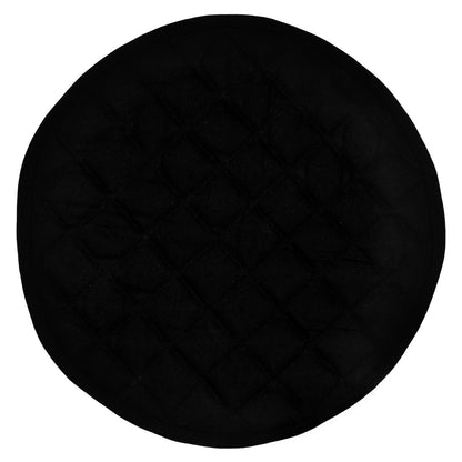 Wedge quilted placemat ,Trivet, pot holder, table mat black duck cotton reversible by HOME HEART Brands( Made in India)