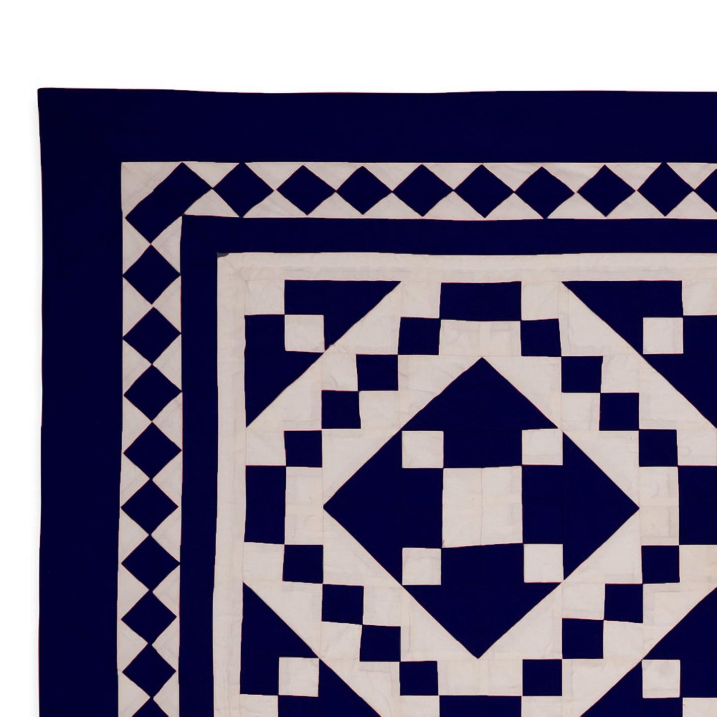 Wall hanging hand made hand quilted quilt, Throws, Table topper, Baby Quilt  Navy blue Diamond square cotton quality by HOME HEART Brands