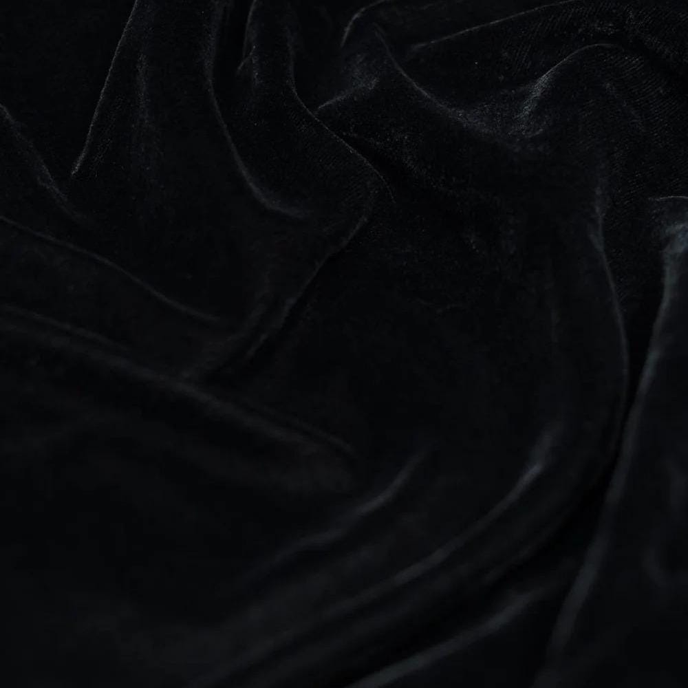 Christmas Tree Skirt Handcrafted Scallop Design black Velvet, Gold Trim Double Layer Heirloom tree skirt by HOME HEART Brands(Made in India)
