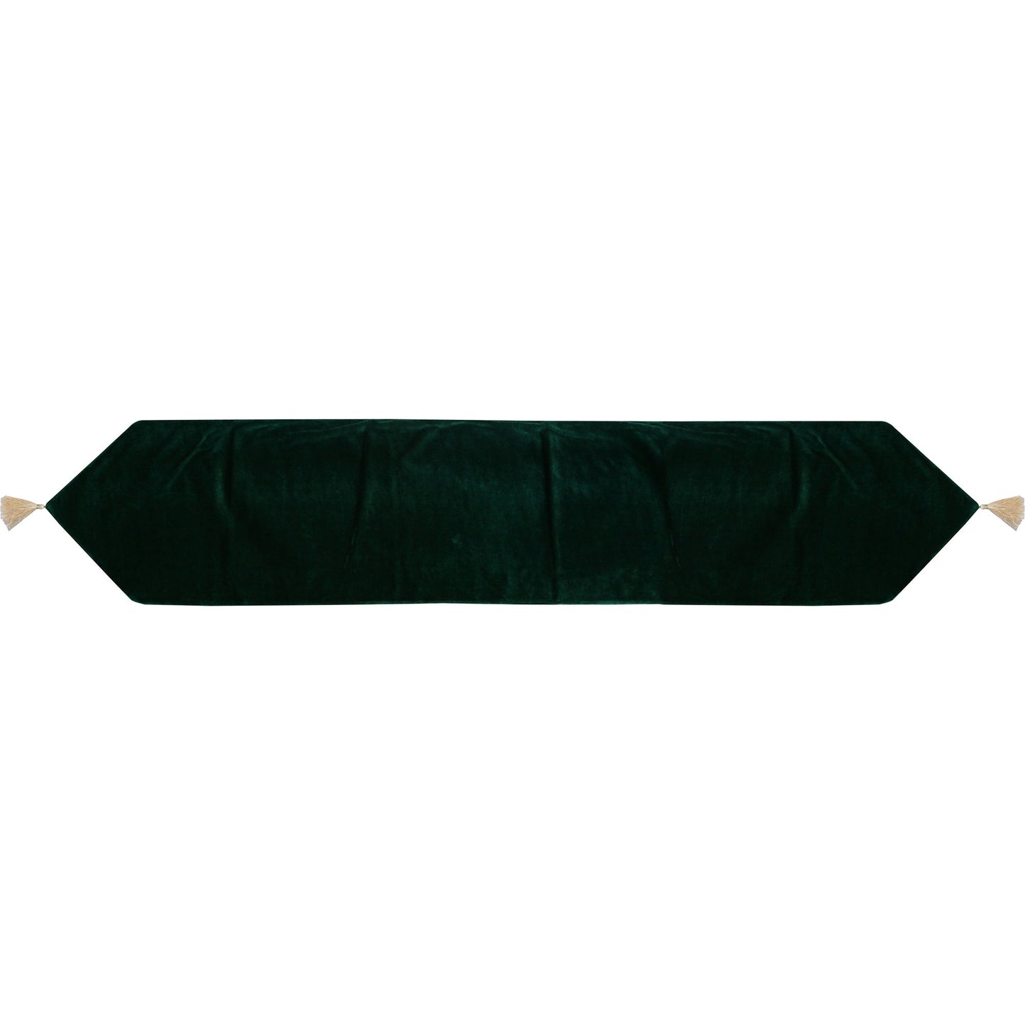 Velvet Table Runner & Toppers Premium green velvet fabric double layer reversible Decorative by Home Heart Brands(made in India)