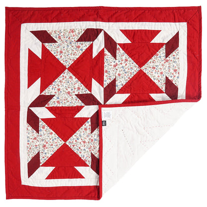 Quilted Table runners, small quilt, Wallhanging & Table Toppers Twinkle star patchwork with sew pocket by Home Heart brands (Made in India)