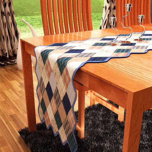 Quilted Table Runner & Toppers Patchwork country corn flower mix by HOME HEART Brands(Made in India)