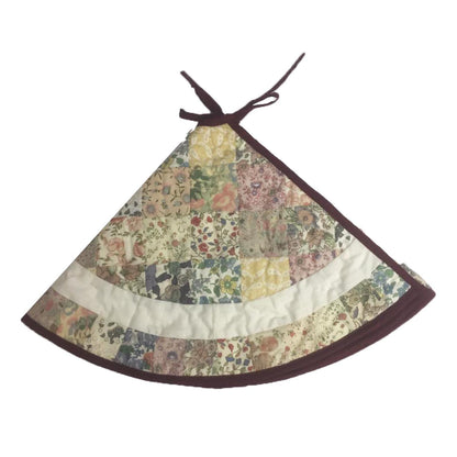Christmas tree skirt Hand made hand quilted patchwork Country floral style Thick Double Layer Christmas tree skirt  by HOME HEART Brands