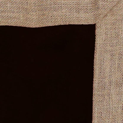 Velvet Table Runner & Toppers Premium brown velvet with ivory lurex jute border double layer by Home Heart Brands(made in INDIA)