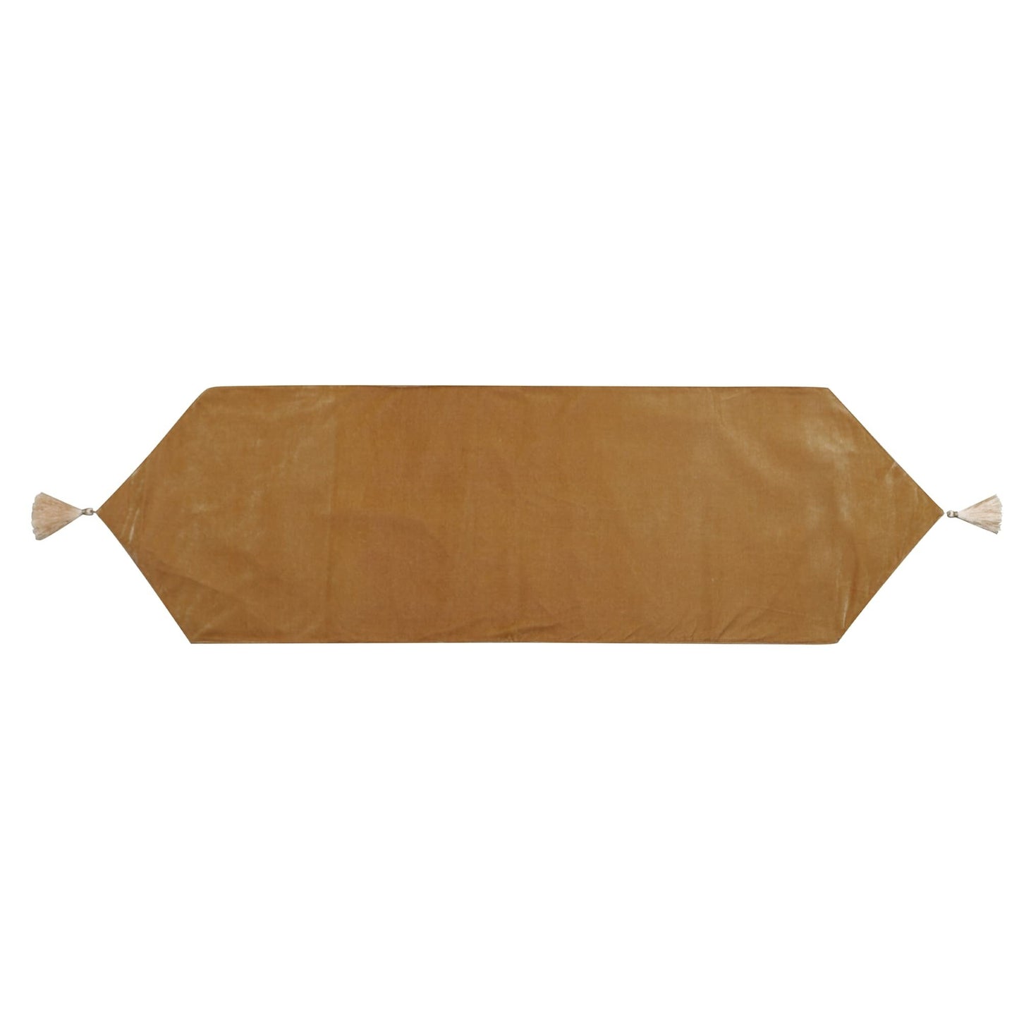 Velvet Table Runner & Toppers Premium beige velvet fabric double layer reversible Decorative by Home Heart Brands(made in India)