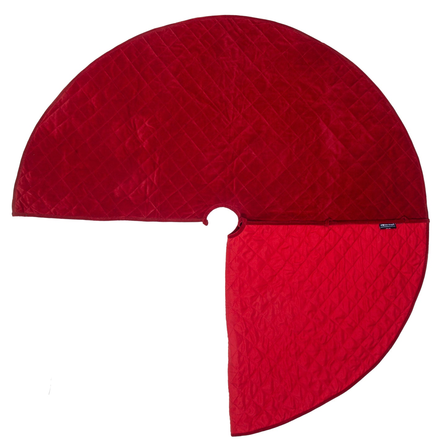 Christmas tree skirt Velvet Quilted Thick Double Layer quilted by HOME HEART Brands