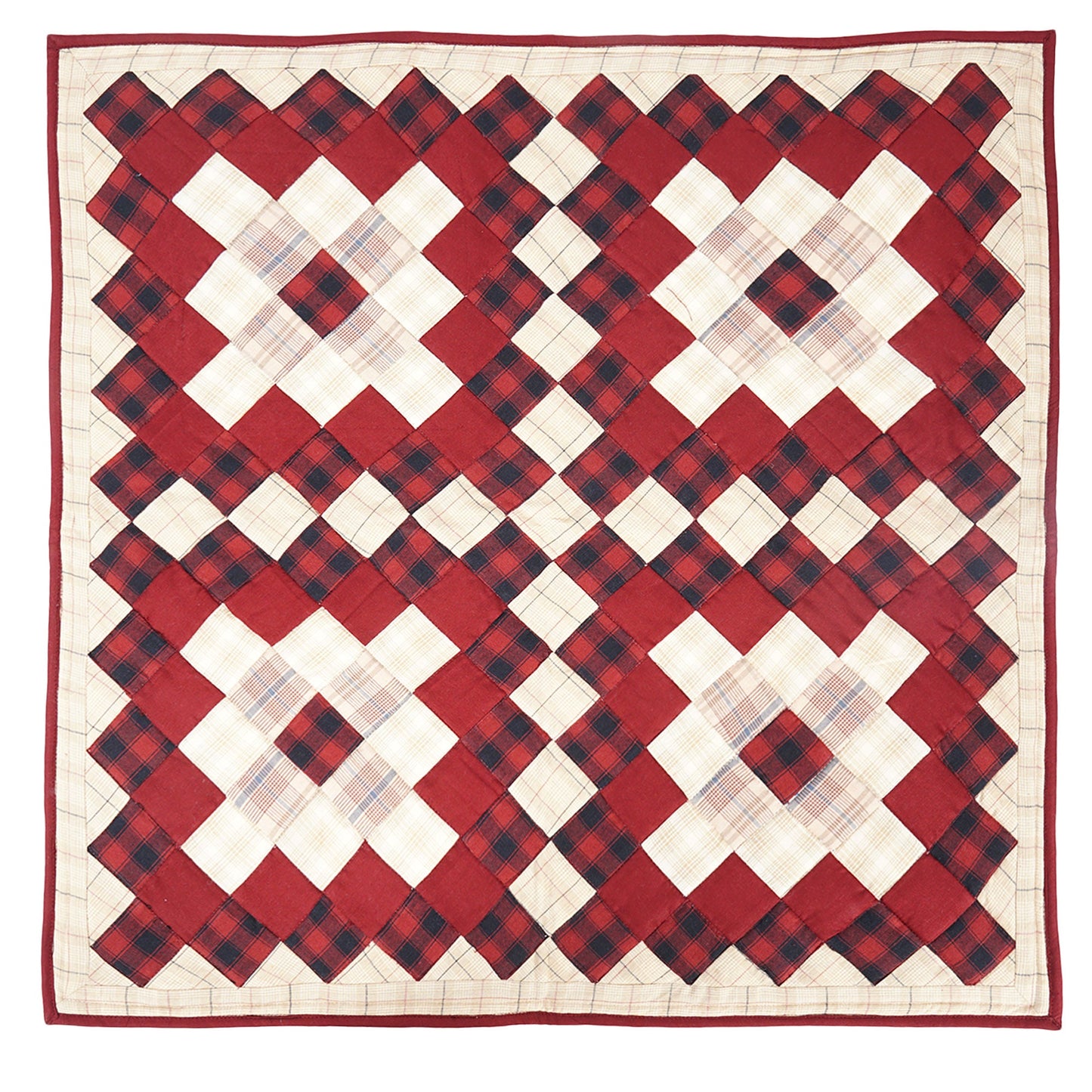 Quilted Table runners, small quilt, Wallhanging & Table Toppers Boston common patchwork with sew pocket by Home Heart brands (Made in India)