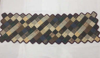 Quilted patchwork Table Runner & Toppers Table Centerpiece primitive square country runner Handmade by HOME HEART Brands(made in INDIA)