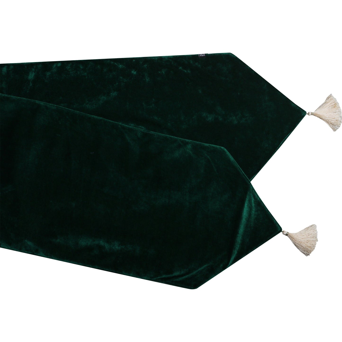 Velvet Table Runner & Toppers Premium green velvet fabric double layer reversible Decorative by Home Heart Brands(made in India)