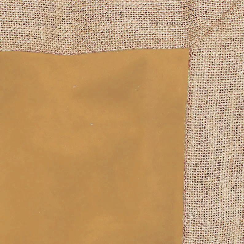 Velvet Table Runner & Toppers Premium beige velvet with ivory lurex jute border double layer by Home Heart Brands(made in INDIA)