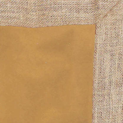 Velvet Table Runner & Toppers Premium beige velvet with ivory lurex jute border double layer by Home Heart Brands(made in INDIA)