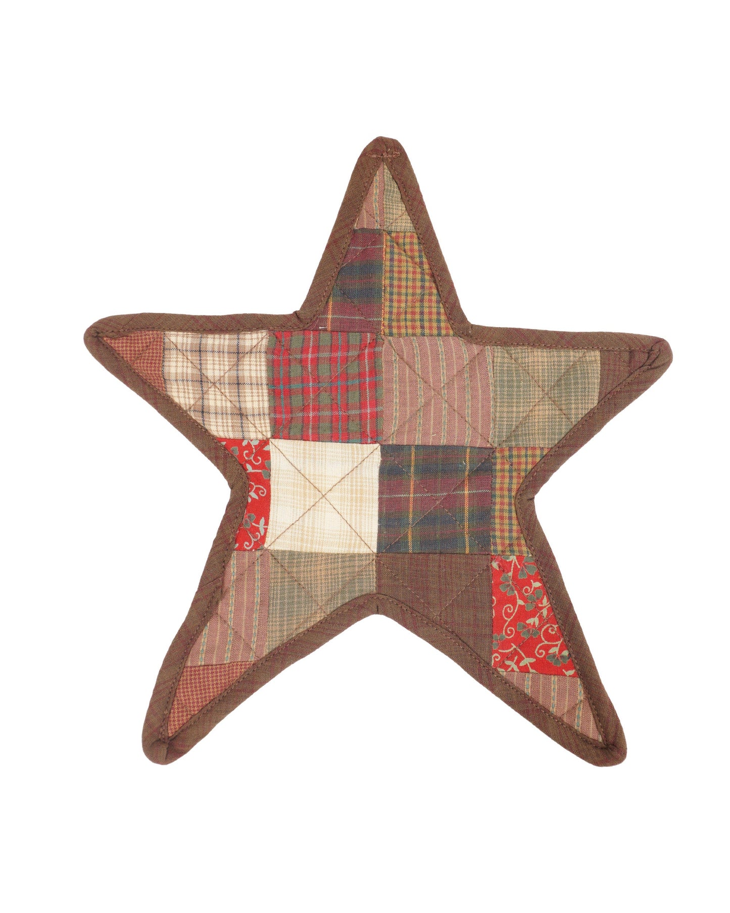 Quilted Trivet/Pot holder/ table topper/ hot pad patchwork mix American star 4 pc 10"x10" Patchwork by Home Heart Brands( Made in India)