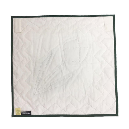 TULIP 19"X19" Hand made Hand quilted Wall hanging, Throw Quilt, small quilt, Table Topper calico cotton by Home Heart brands (Made in India)