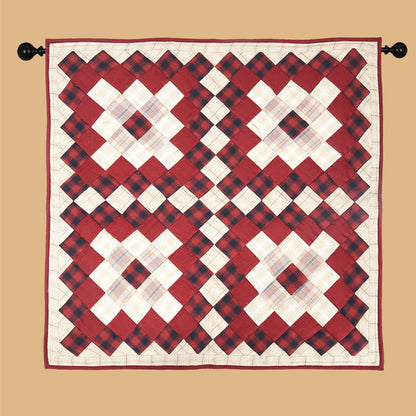 Quilted Table runners, small quilt, Wallhanging & Table Toppers Boston common patchwork with sew pocket by Home Heart brands (Made in India)