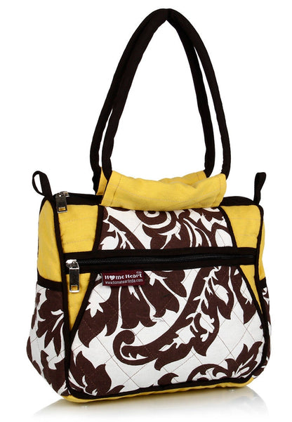 Women's canvas hand bag duck cotton Cute & classic by HOME HEART Brands (made in INDIA)