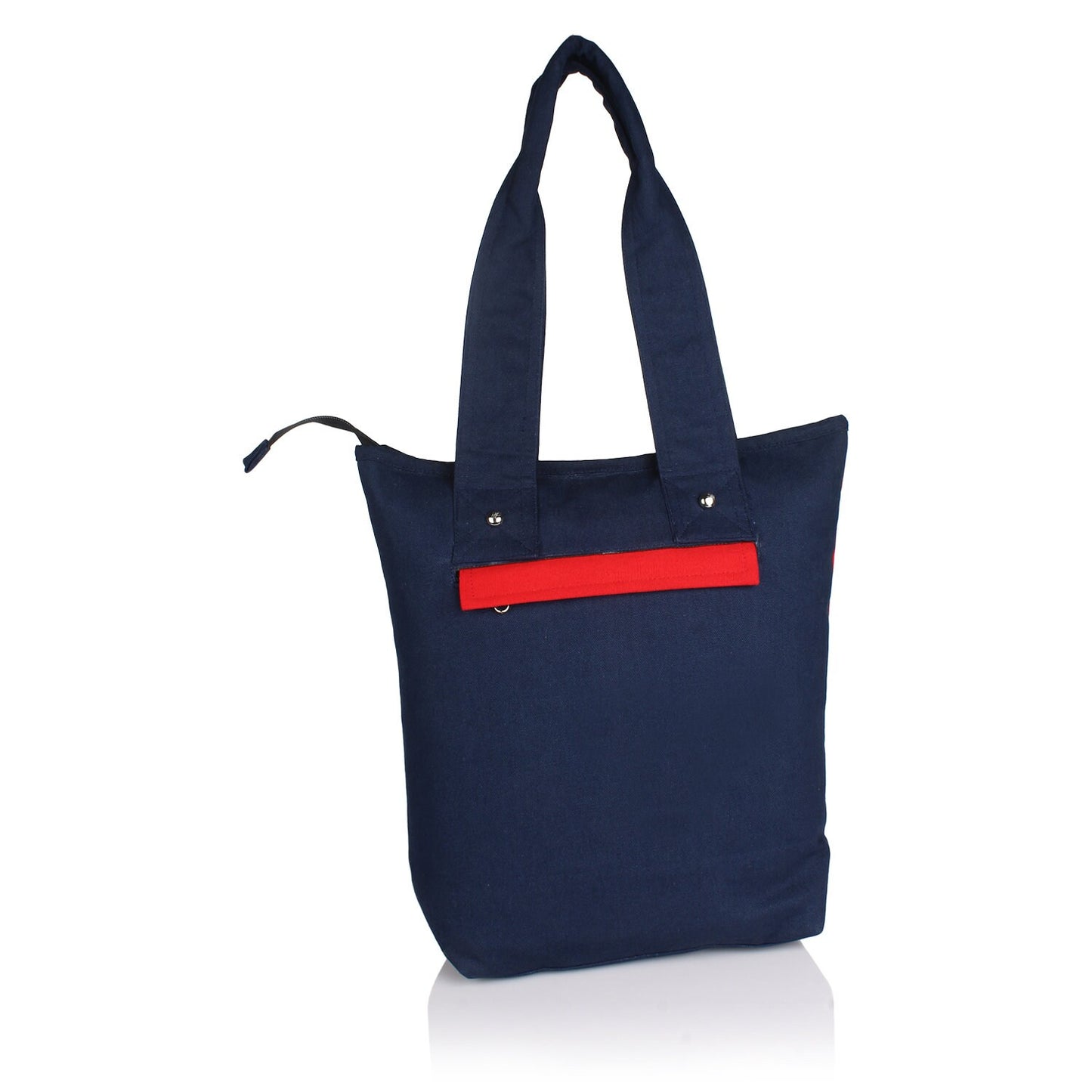 Hand bag duck cotton canvas Tote Bag All In One heavy duck Shopping Bag, Zig Zag Pattern Shopping Bag, by HOME HEART Brands (Made in India)