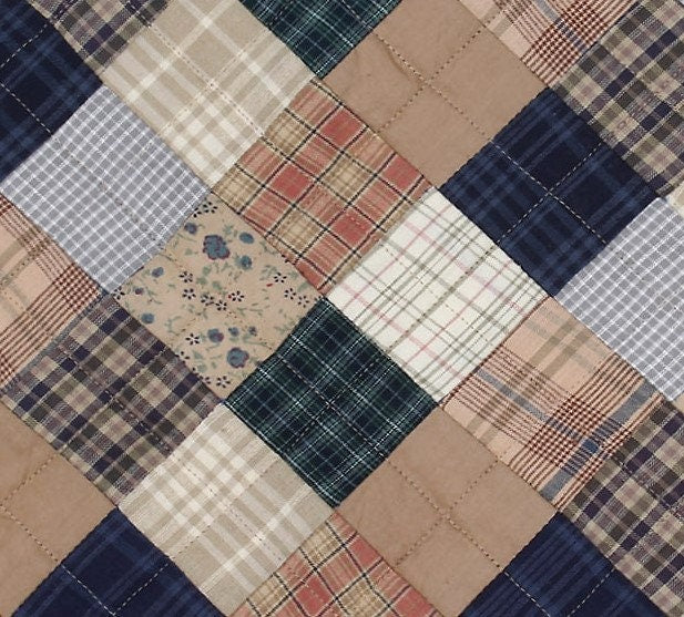 Quilted placemat & table mat patchwork summer  mix country  plaid, calico print by HOME HEART Brands( made in INDIA)