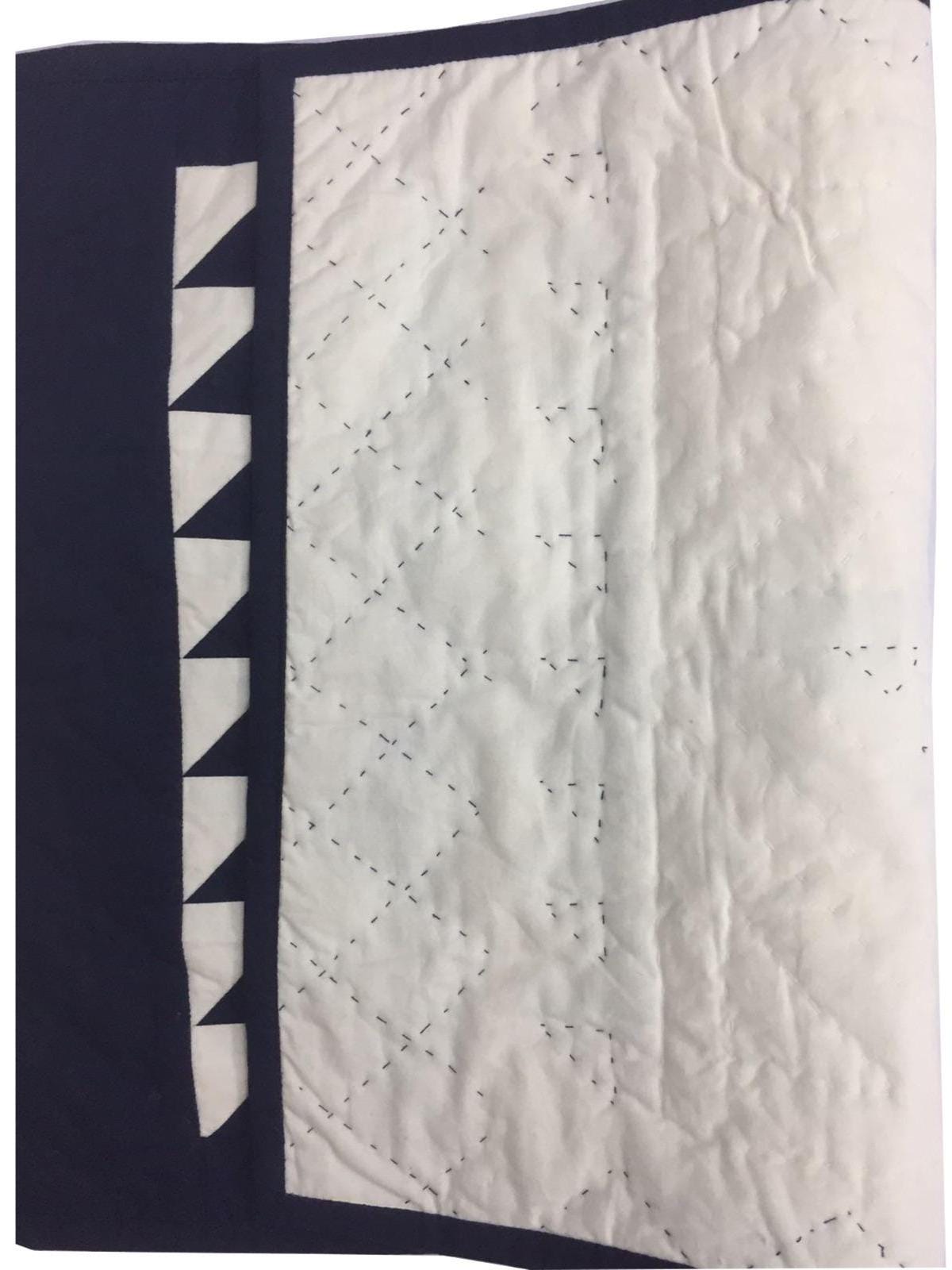 Hand made hand quilted crafted placemats, tablemats, table topper,  patchwork Calico Basket 14"X19" by HOME HEART Brands (Made in India)