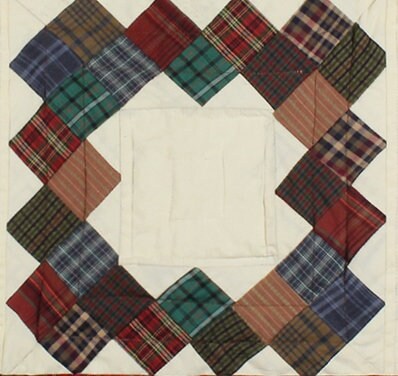Quilted Table Runner & Toppers patchwork Boston common country fashion mix plaid and off white by HOME HEART Brands(Made in India)