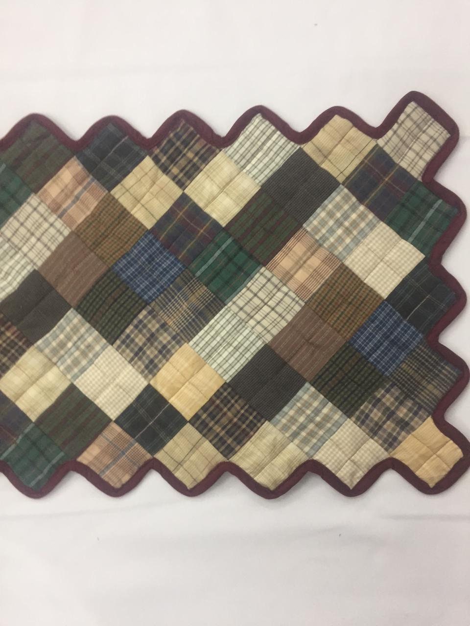Quilted patchwork Table Runner & Toppers Table Centerpiece primitive square country runner Handmade by HOME HEART Brands(made in INDIA)