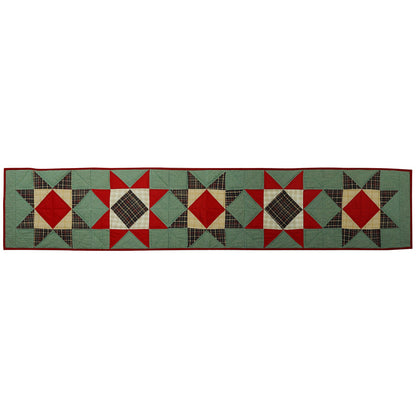 Quilted Table Runner & Toppers patchwork Rising Country Star by HOME HEART Brands (made in INDIA)