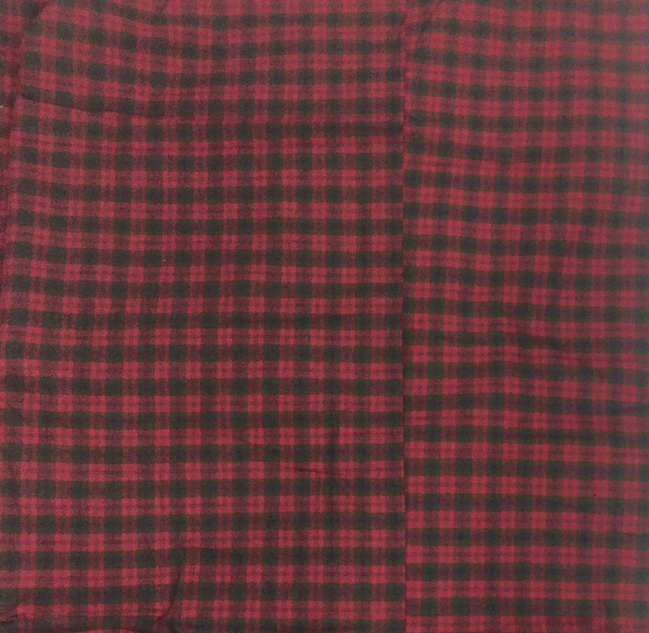 Fabric soft cotton Red & green Christmas  plaid home spun Fabric choose your yard in cut collection by HOME HEART Brands (Made in India)